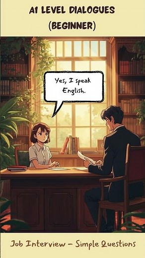 A1 English Dialogue – Job Interview Practice for Beginners #EnglishForBeginners #A1English #a1level