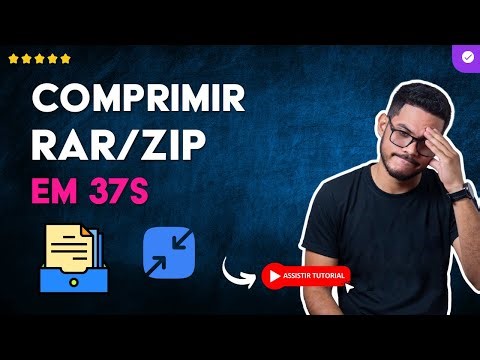 Como COMPRIMIR uma PASTA em RAR ou ZIP no WINDOWS 10 em 37 S