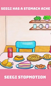 97K views · 1.1K reactions | Seegi has a stomach ache #reels2024 #fpy #viral #reelsfypシ #Hflmedia #Stopmotion | Stop Motion Paper ASMR | Facebook