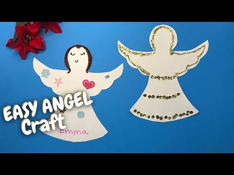 Easy Angel Craft (Free Template)