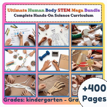 Ultimate Human Body STEM Mega Bundle | Hands-On Human Body Activities | K–2Grad
