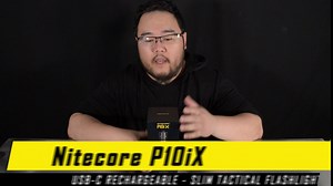 Nitecore Dual Switch Bundle P10iX 4000 Lumen USB-C Rechargeable Tactical Flashlight, with Tactical and U-Shaped Tail Cap Switches and LumenTac Organizer