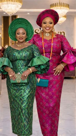 Luxurious Velvet Iro and Buba Styles | Deep Teal & Ruby Red Aso Ebi 2026 ✨#shorts