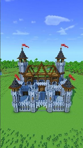 Minecraft Starter Medieval Castle Build #minecraft #minecraftbuilding
