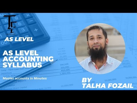 9706 AS Level Accounting Syllabus Explanation