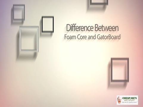 Cheap Joe's 2 Minute Art Tip - Foam Core vs GatorBoard