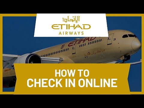 How to Check In Etihad Airways Online • Tutorial