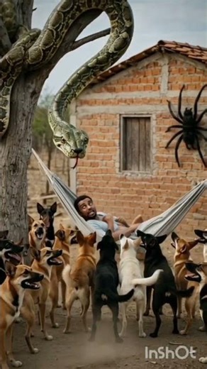 Dogs vs Giant Python — You Won’t Believe What Happened#usa #shortsfeed #short