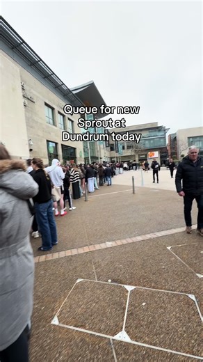 The queue for the new Sprout at Dundrum this afternoon #dublin #ireland #irish #europe