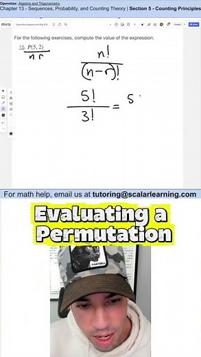 Evaluating a Permutation #permutation #maths #scalarlearning
