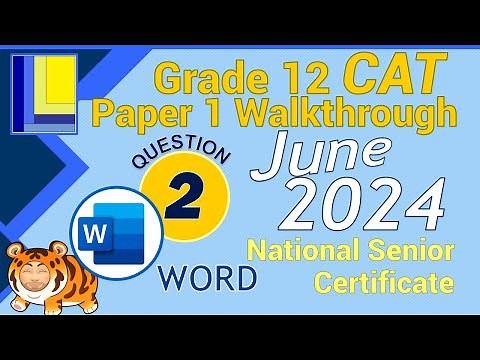 Computer Applications Technology | Grade 12 | Paper 1 June 2024 | Q2 - Word Document