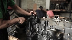 Diesel Engine Overhaul and Rebuild. Repair of the tractor engine