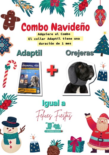 Tip Perruno: El collar Adaptil tiene una duración de 1 mes. Lo puedes colocar al inicio del mes de Diciembre aproximadamente 10 de Diciembre 2025 Y el 12, 24, 25 y 31 de Diciembre tu perrito pasará las fiestas libre de estres... Envía WhatsApp 444 245 9082 | Veterinaria Aguilar