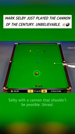 How did Selby calculate that?! Perfect cannon shot.