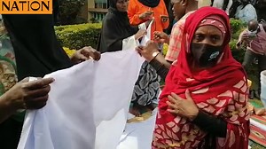 34K views · 206 reactions | Muslim women making 'sanda', the burial gown for Mama Sarah Obama | Nation | Facebook