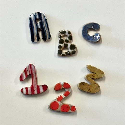 ABC, 123 Magnent Sets! | Colorful Refrigerator Magnets, Alphabet/numbers - Etsy