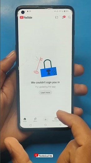 we couldn't sign you in youtube problem/how to fix youtube can't sign in #shortvideo #shortsvideo