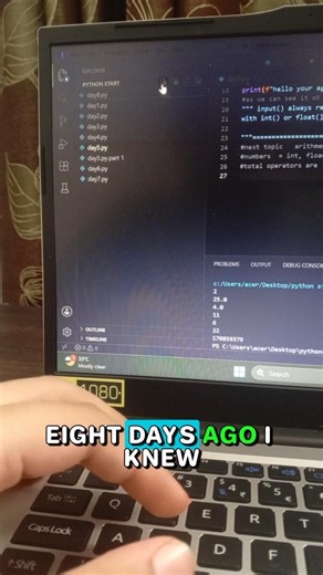 The Problem Isn't That Progress Is Slow. | Day 8 of Learning Python 🐍