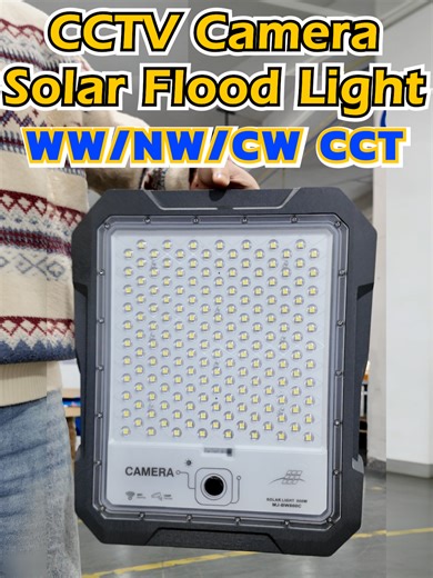 SUNC CCTV Solar Flood Light: WiFi version with HD camera, 4 million pixels, viewable on Phone & PC, best solution for lighting and security! 100W-1200W, equipped with mono solar panel!#solarfactory #suncsolar #solarenergy #sunc #solarpower #outdoorlighting #solarfactorychina #outdoorlights #solar #light #solarlight #nightlight #waterprooflight #solarlightwithpanel #solarlights #solarlighting #solarfloodlight #solarcamera #cctv #cctvcamera