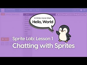 Intro to Coding Lesson 1 with Sprite Lab (code.org)