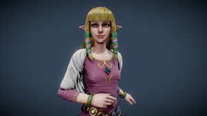 Zelda - 3D model by ptibogvader