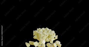 3d animation of tooth enamel destruction in stages caries, cracks, splitting, cavities, rotting, dentin, lesion, crumbled into pieces,loss of molar