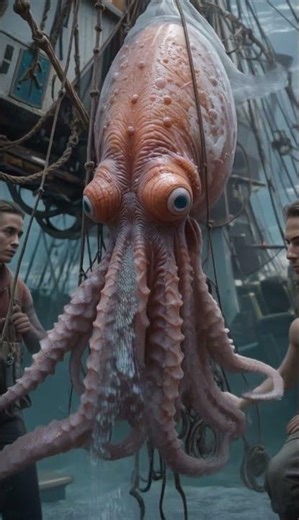 Real-Life Kraken? Massive Octopus Hauled Up from the Deep Sea