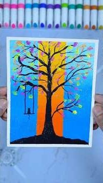 Easy Acrylic Painting For Beginners | Creative Drawing and Paintings Idea 🖌️