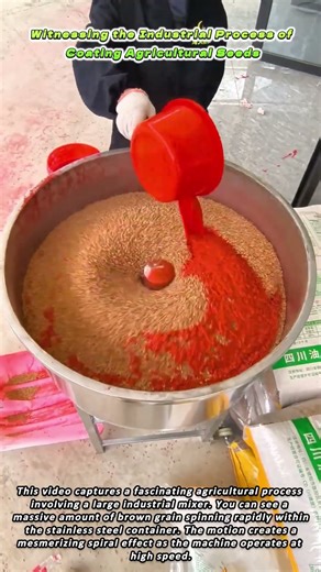 Witnessing the Industrial Process of Coating Agricultural Seeds