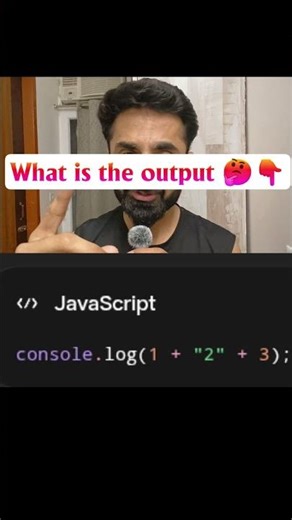 What is the output 🤔👇..#codingshorts #javascript #tech