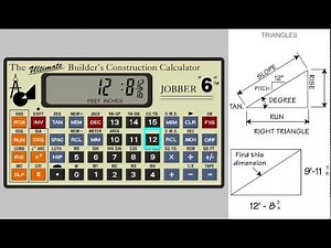 Jobber 6 Construction Calculator - Solving Right Triangles