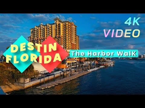 Destin, Florida Harbor Walk Village What it's like in the off season in November.