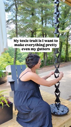 Ali Long | The urge to swap out your downspout for a rain chain- functional and beautiful ✨ #adThe best way to add some personality to your home in... | Instagram