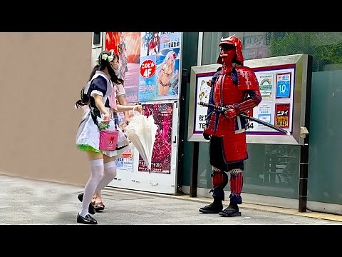 SAMURAI MANNEQUIN PRANK in JAPAN #10 / Akihabara Tokyo