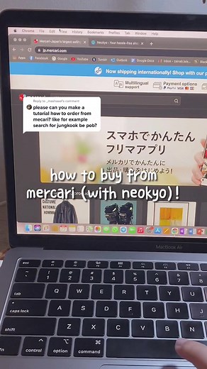 Reply to @_mashaael mercari neokyo tutorial!! it’s a little fast so pause to read
