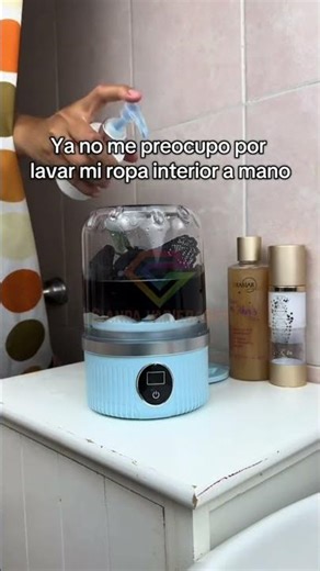 Mini Portable Top-Loading Washing Machine for Baby Clothes, Camping Design #shortvideo #washingma...