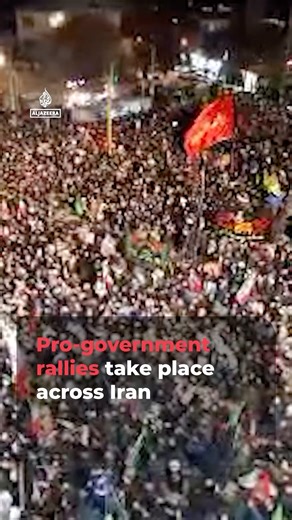 Pro-government rallies took place across Iran on Tuesday, as Israeli and US forces continue their assault on the country. | Al Jazeera English