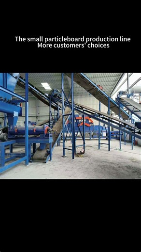 A small particleboard production line with 30000~80000 cubic meters per year.