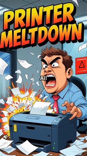 When The Office Printer Finally Snaps 🤯🖨️ #OfficeHumor #LowkeySavage
