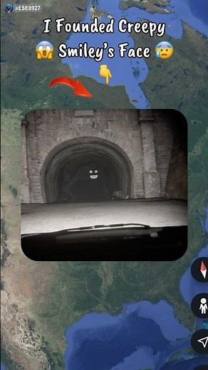 🔥I Found VERY CREEPY SMILEYS FACE 🥶 On Google Maps and Google Earth 🌍! #shorts #ese8927 #earth