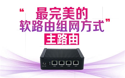 最完美的软路由组网方式！软路由家庭组网之主路由篇 单线复用 网口复用 vlan iptv mesh