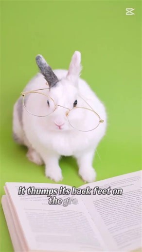 🐰 Why do rabbits thump their feet?#rabbit #bunny #petrabbit #animalfacts #cuteanimals #rabbits