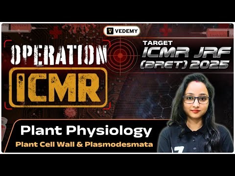 Operation ICMR DHR-BRET 2025 | Plant Cell Wall & Plasmodesmata | Plant Physiology | Jyoti Kumari |
