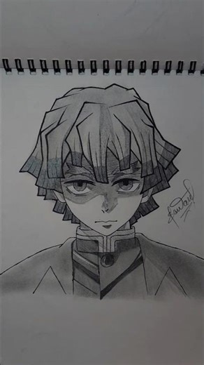 Zenitsu Agatsuma drawing tutorial #drawing #demonslayer #art #sketch #zenitsu #shorts