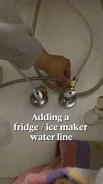 Adding a fridge ice maker water line #diy #plumbing #homeimprovement #icemaker #handyman #homestead