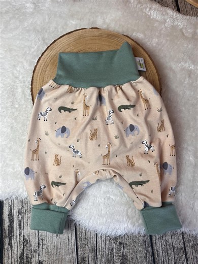 Handmade Harem Pants for Babies and Children, Animal Motif, Zoo Animals - Etsy