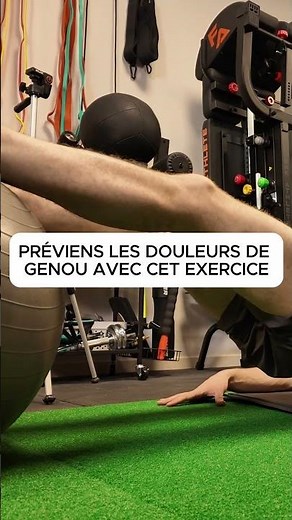 PRÉVIENS LES DOULEURS DE GENOU AVEC CET EXERCICE : LEG CURL SWISS BALL