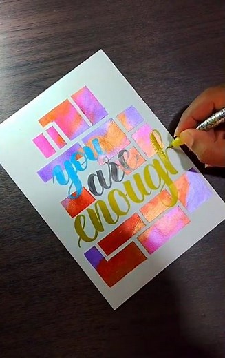 Lettering front of abstract drawing and colouring art #art #abstractart