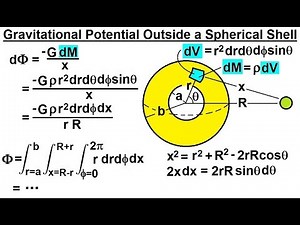 Physics 18.1 Gravity with Mass Distribution (13 of 16) Grav. Potential Outside
