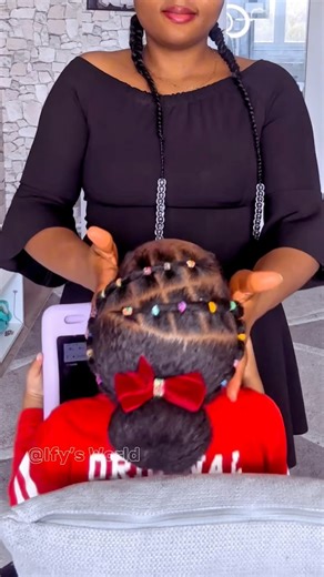 The perfect rubber band hairstyle for girls. Kids hair tutorial 😍 | Ify's World